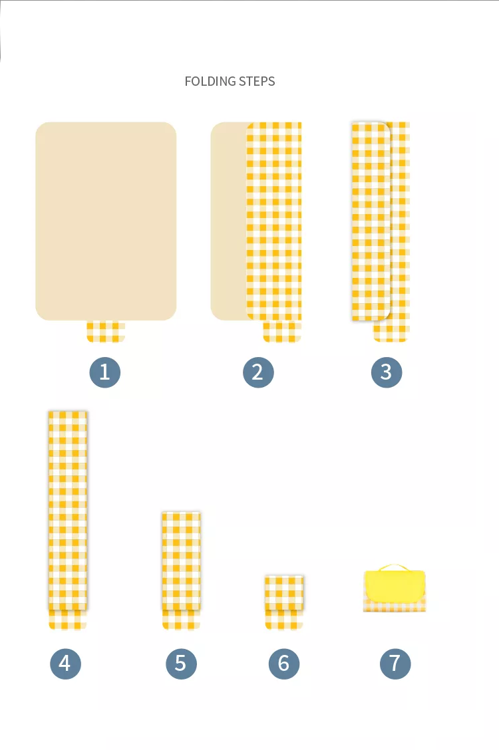 Εικόνα για Κουβέρτα Πικ Νικ Αδιάβροχη 150x200 cm Καρό Λευκό JY2236white