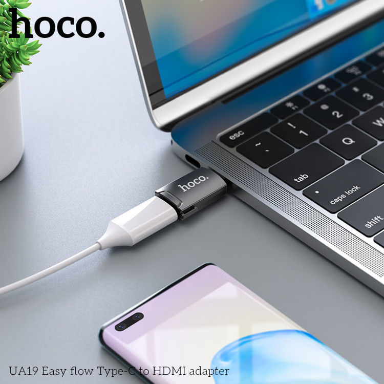 Εικόνα για Hoco UA19 Μετατροπέας USB-C male σε HDMI female Γκρι