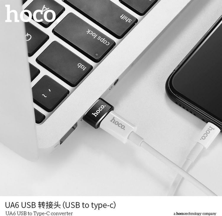 Εικόνα για Hoco UA6 Μετατροπέας USB-A male σε USB-C female