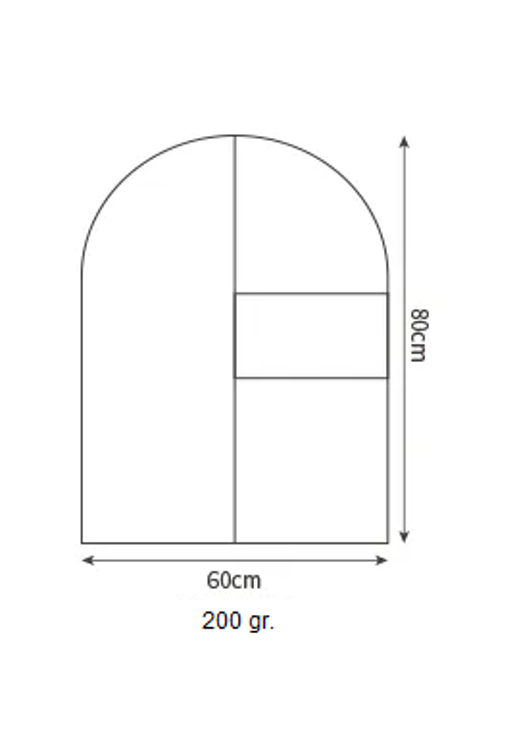 Εικόνα για Θήκη κρεμαστή ρούχων 60x80 Suede Μπλε