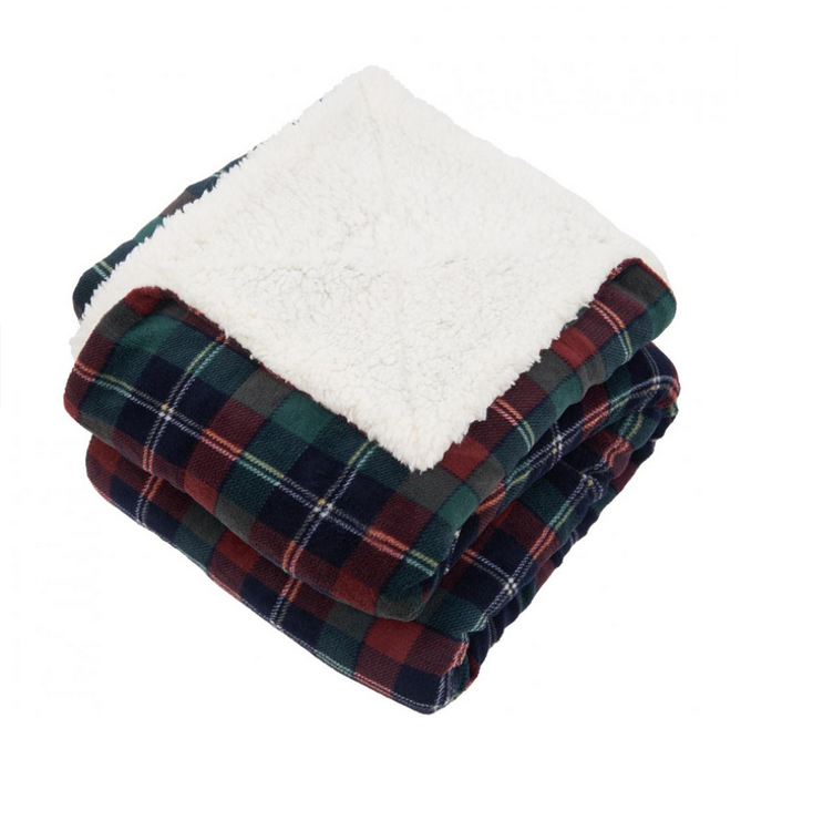 Εικόνα για Κουβέρτα Fleece 150x200 εκ. Καρό 100% Polyester Sherpa Heinner