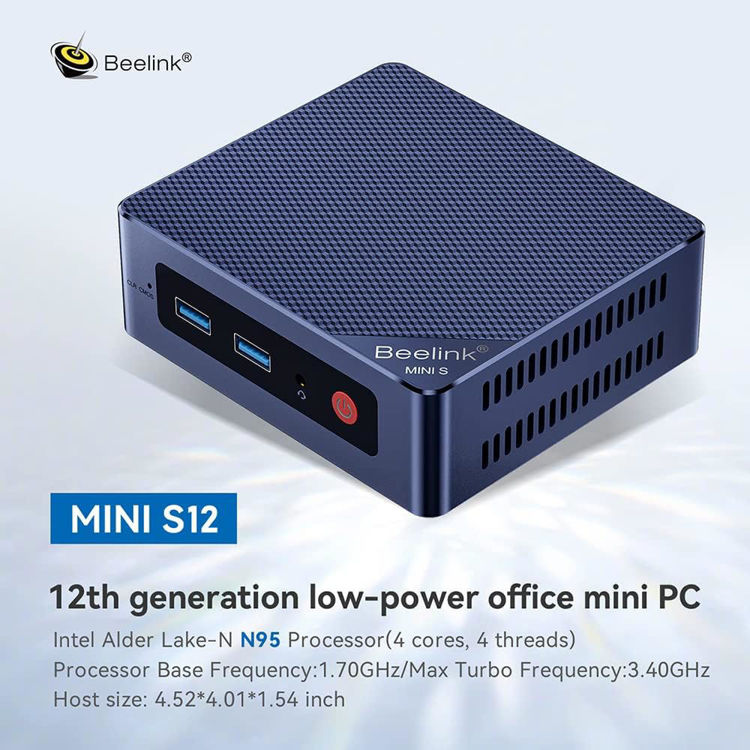 Εικόνα για Beelink Mini S12 PC ( N95/16GB DDR4/500GB SSD/W11 Pro).